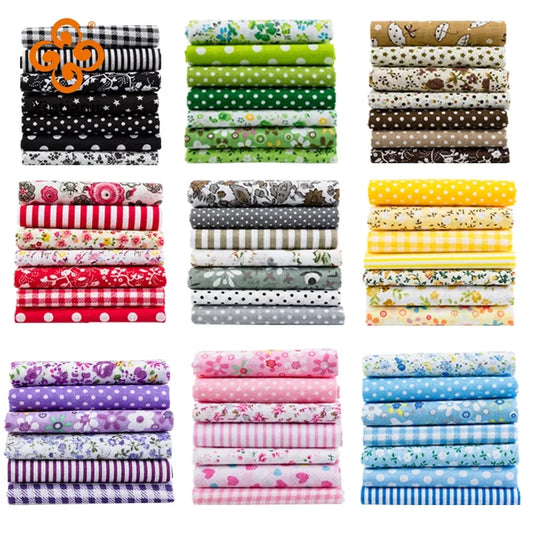 24*25Cm Cotton Fabric Printed Cloth Sewing Quilting Fabrics For Patchwork Needlework DIY Handmade Accessories T7866