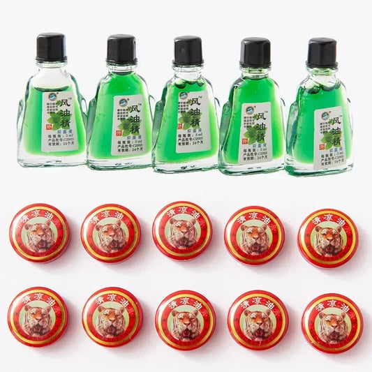 3/12/15ml Oil Roll-on Tiger Essential Balm Refreshing Prevent Mosquito Bites Relieve Dizziness Headache Motion Sickness 3 Styles
